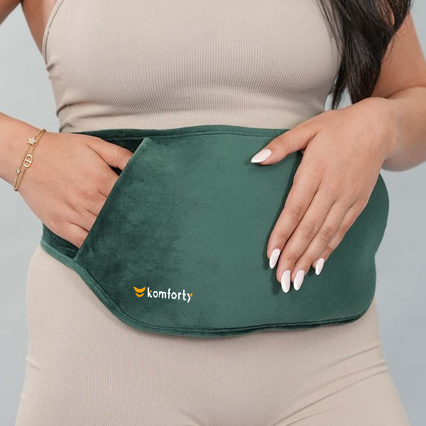 omforty Electric Hot Water Bottle + Body Strap